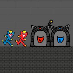 Red and Blue Stickman Huggy 2 